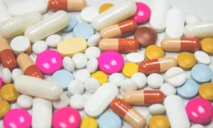 colorful group of pills